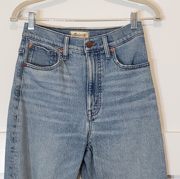 Madewell The Perfect Vintage Straight Jean Hi Rise Cotton Stretch Size 25 - Picture 2 of 12